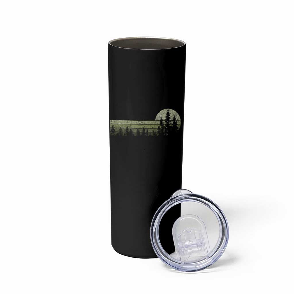 Trees Wildlife Nature Vintage Forest Skinny Tumbler - Wonder Print Shop