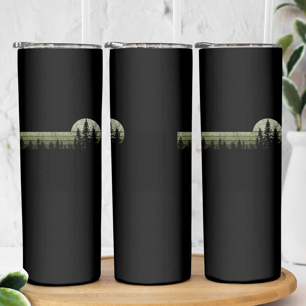 Trees Wildlife Nature Vintage Forest Skinny Tumbler - Wonder Print Shop