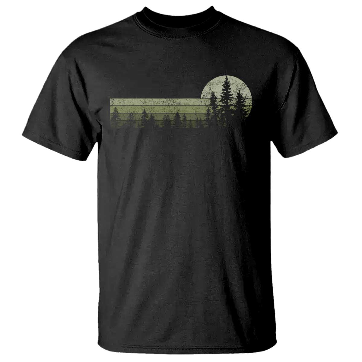 Trees Wildlife Nature Vintage Forest T Shirt - Wonder Print Shop