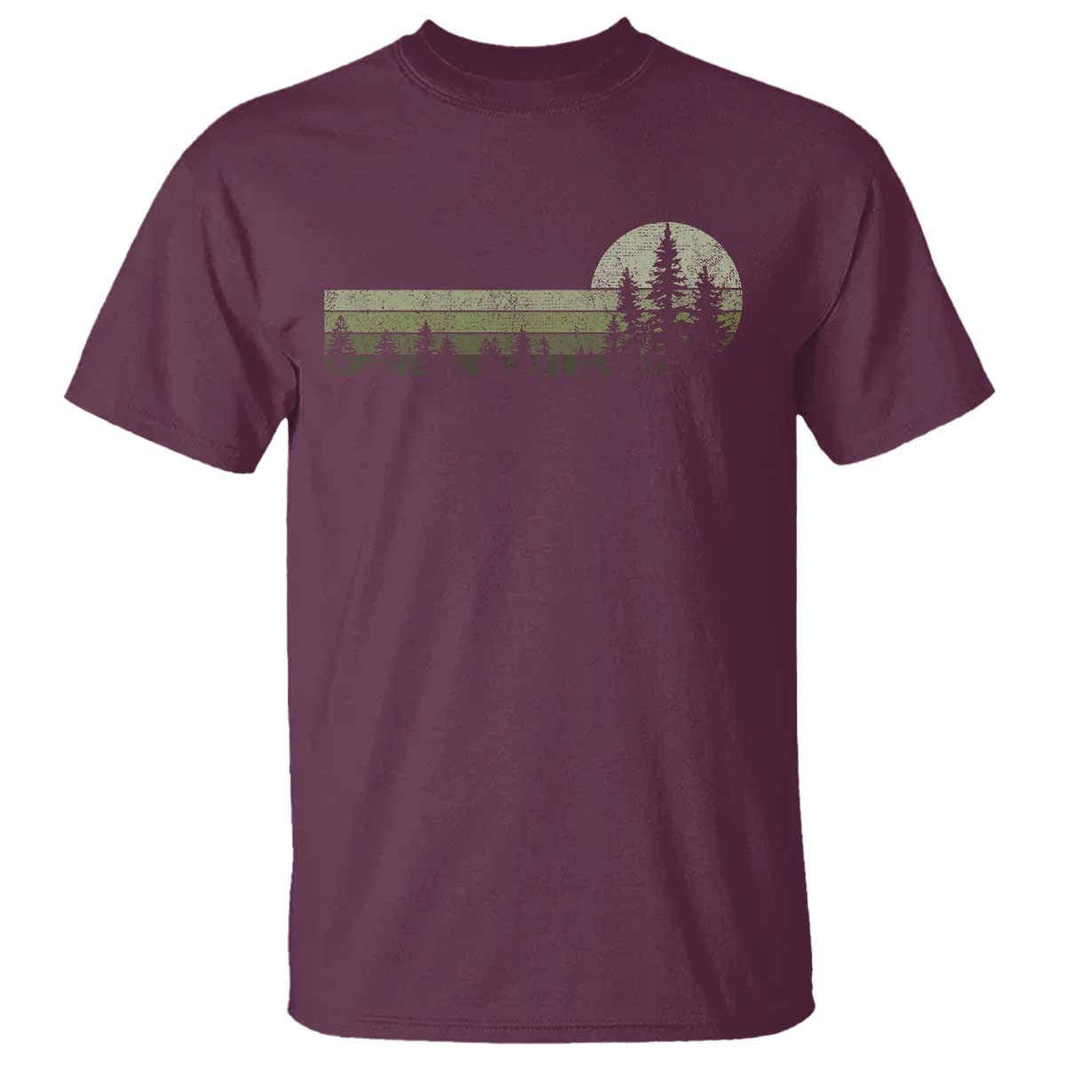 Trees Wildlife Nature Vintage Forest T Shirt - Wonder Print Shop