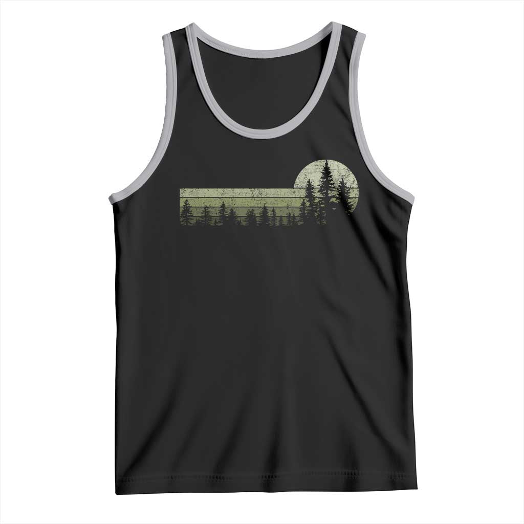 Trees Wildlife Nature Vintage Forest Tank Top - Wonder Print Shop