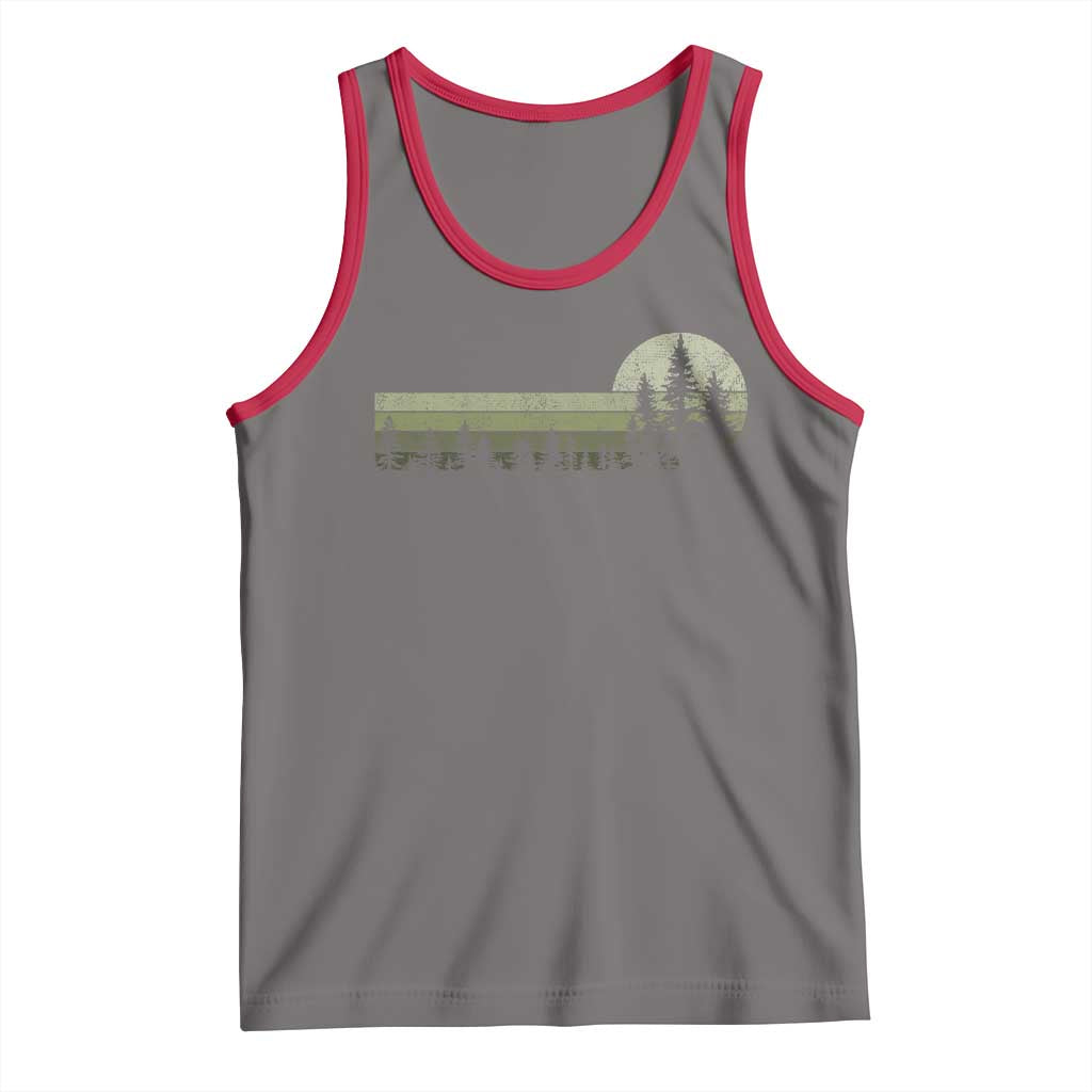 Trees Wildlife Nature Vintage Forest Tank Top - Wonder Print Shop