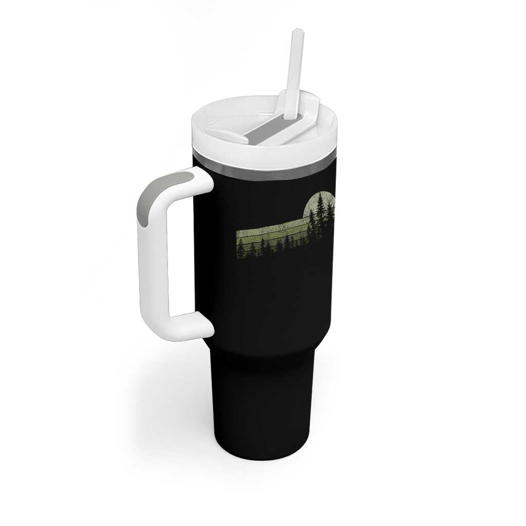 Trees Wildlife Nature Vintage Forest Tumbler With Handle - Wonder Print Shop