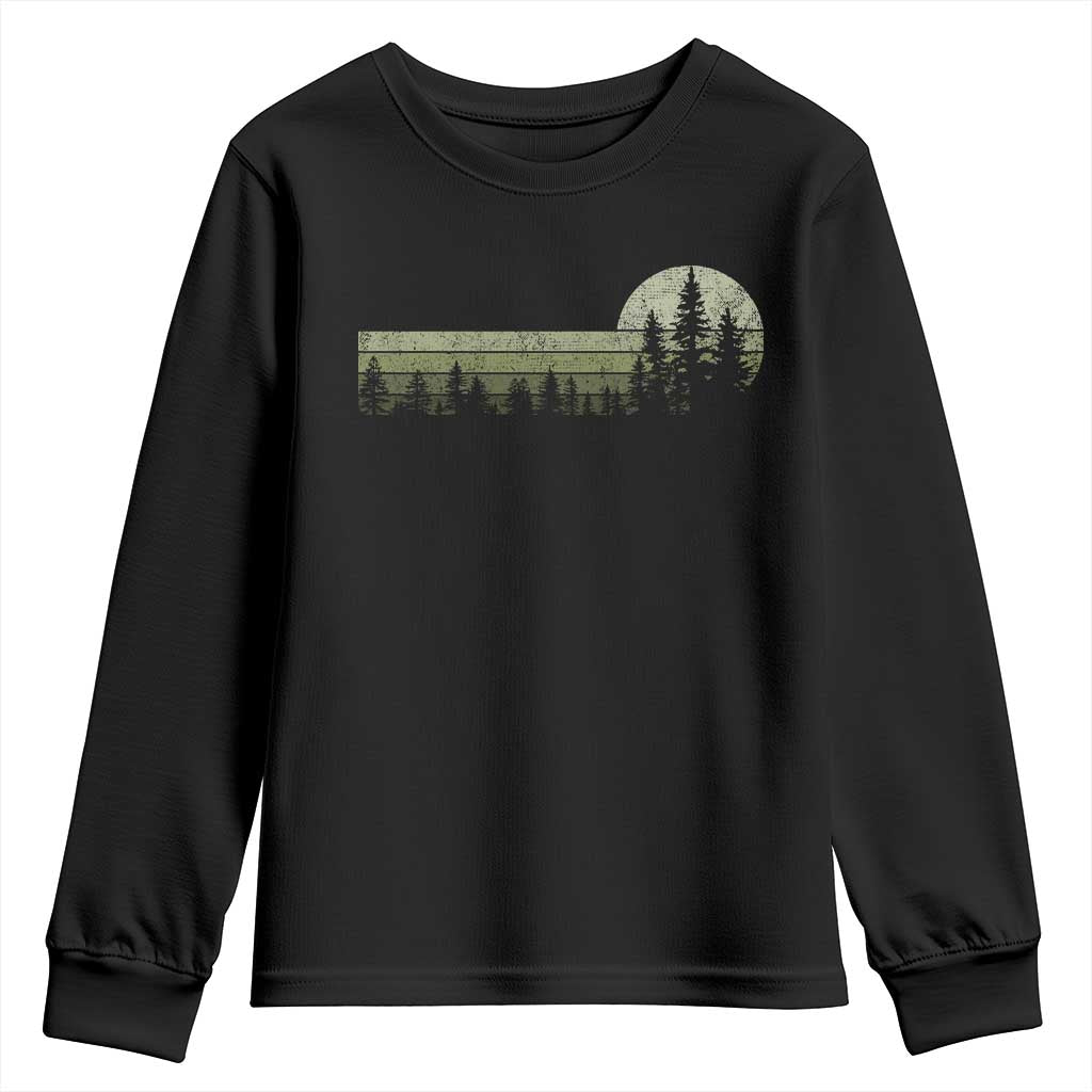 Trees Wildlife Nature Vintage Forest Youth Sweatshirt - Wonder Print Shop