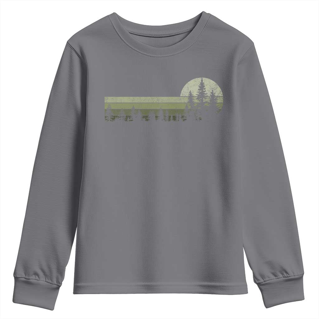 Trees Wildlife Nature Vintage Forest Youth Sweatshirt - Wonder Print Shop