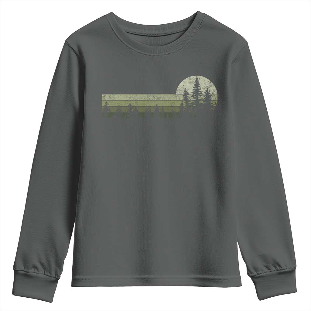 Trees Wildlife Nature Vintage Forest Youth Sweatshirt - Wonder Print Shop