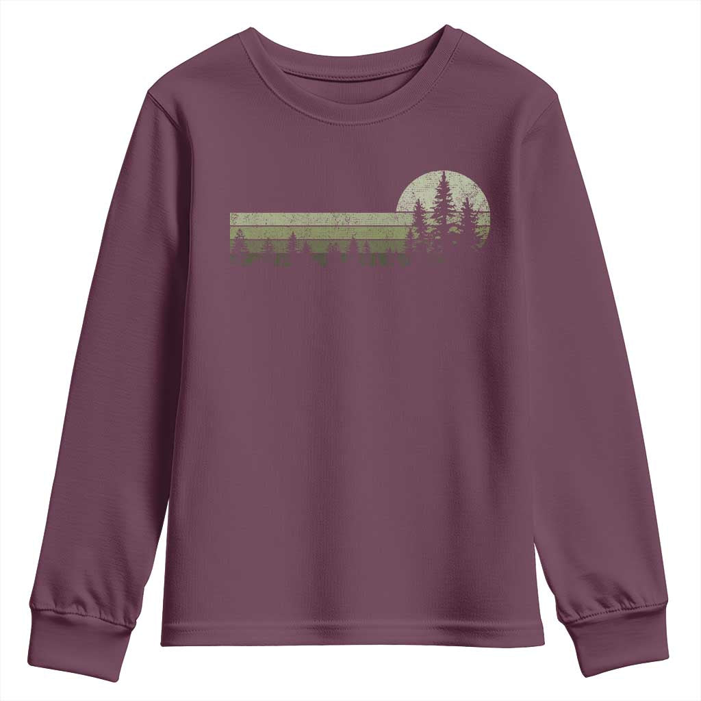 Trees Wildlife Nature Vintage Forest Youth Sweatshirt - Wonder Print Shop