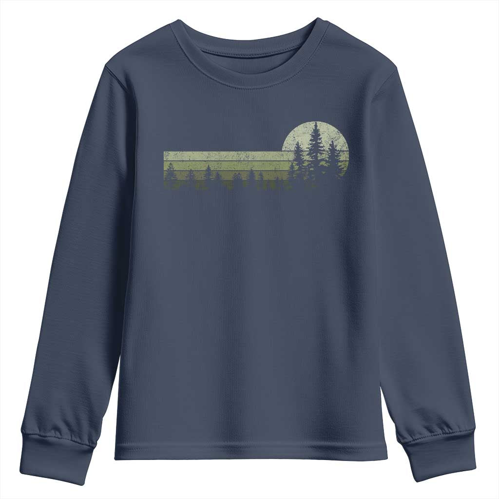 Trees Wildlife Nature Vintage Forest Youth Sweatshirt - Wonder Print Shop