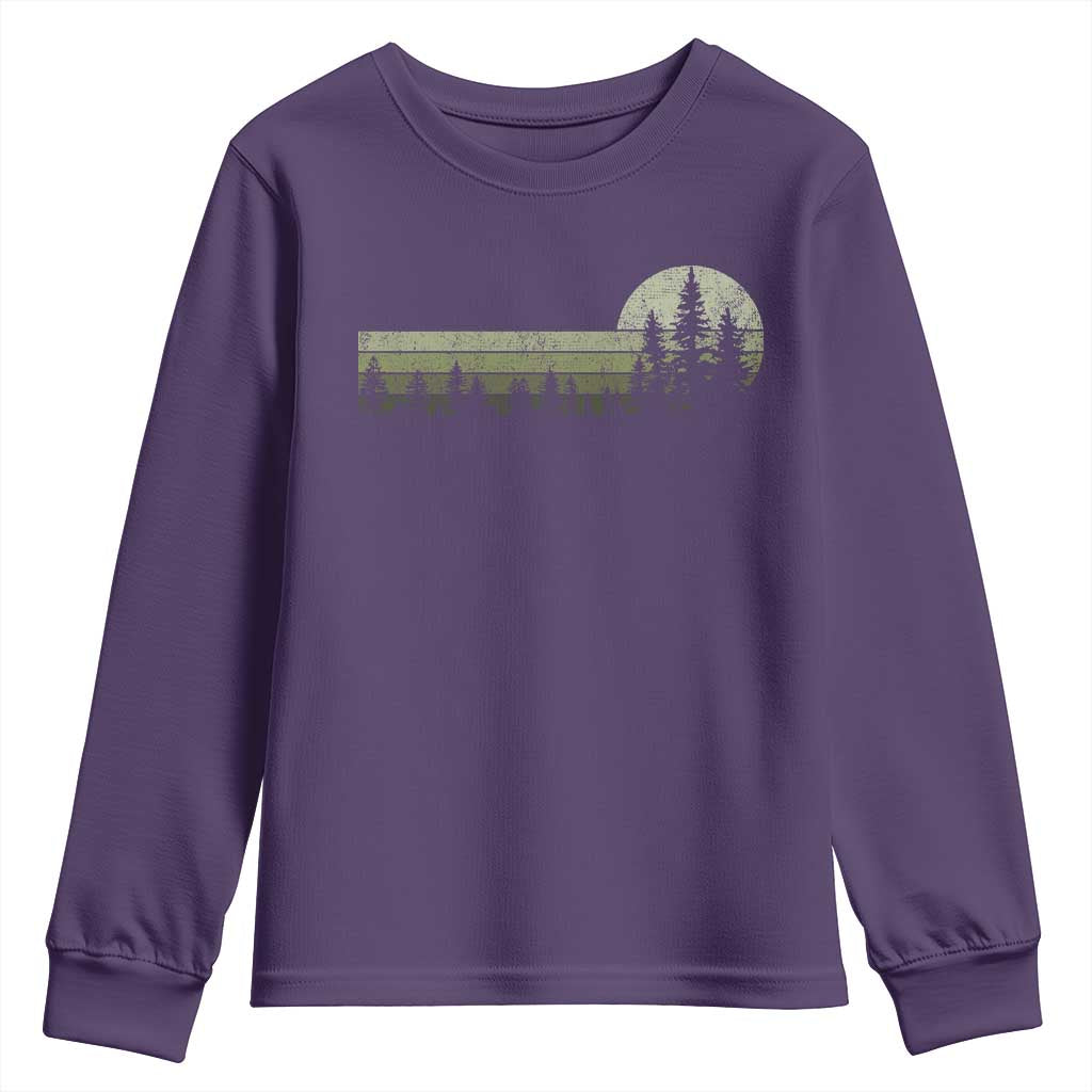 Trees Wildlife Nature Vintage Forest Youth Sweatshirt - Wonder Print Shop