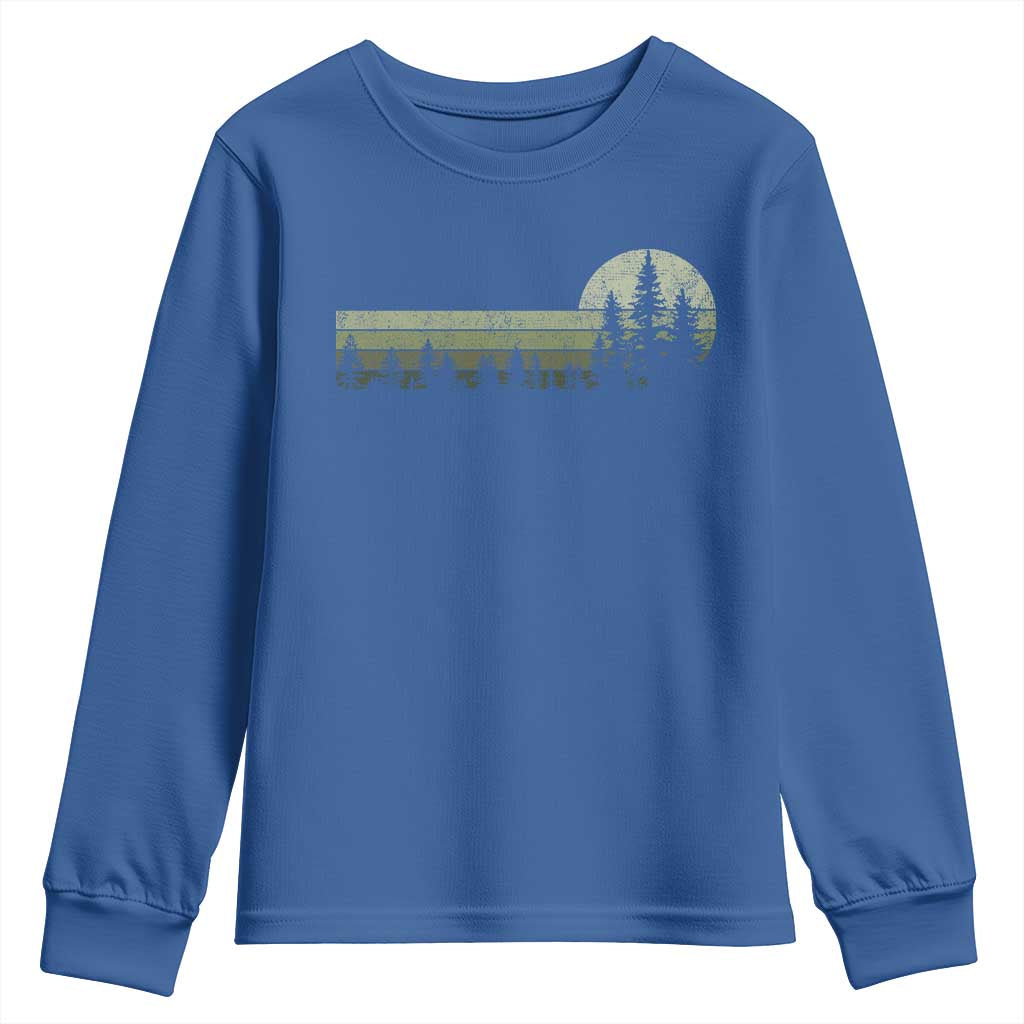 Trees Wildlife Nature Vintage Forest Youth Sweatshirt - Wonder Print Shop