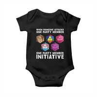 When Someone Attacks One Party Member D20 Dice LGBTQ Ally Baby Onesie - Wonder Print Shop