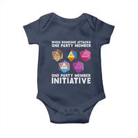 When Someone Attacks One Party Member D20 Dice LGBTQ Ally Baby Onesie - Wonder Print Shop