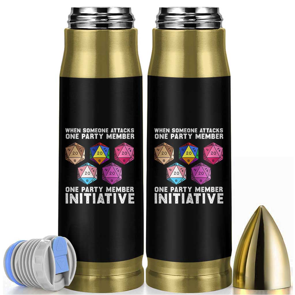 When Someone Attacks One Party Member D20 Dice LGBTQ Ally Bullet Tumbler - Wonder Print Shop