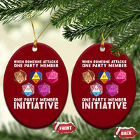 When Someone Attacks One Party Member D20 Dice LGBTQ Ally Ceramic Ornament - Wonder Print Shop