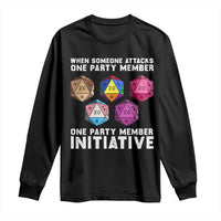 When Someone Attacks One Party Member D20 Dice LGBTQ Ally Long Sleeve Shirt - Wonder Print Shop