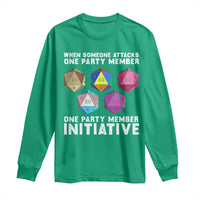 When Someone Attacks One Party Member D20 Dice LGBTQ Ally Long Sleeve Shirt - Wonder Print Shop