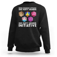 When Someone Attacks One Party Member D20 Dice LGBTQ Ally Sweatshirt - Wonder Print Shop