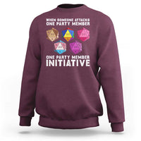 When Someone Attacks One Party Member D20 Dice LGBTQ Ally Sweatshirt - Wonder Print Shop