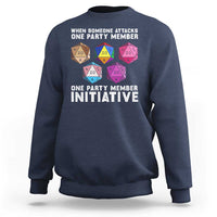When Someone Attacks One Party Member D20 Dice LGBTQ Ally Sweatshirt - Wonder Print Shop