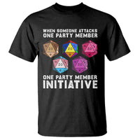 When Someone Attacks One Party Member D20 Dice LGBTQ Ally T Shirt - Wonder Print Shop