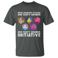 When Someone Attacks One Party Member D20 Dice LGBTQ Ally T Shirt - Wonder Print Shop
