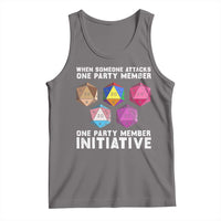 When Someone Attacks One Party Member D20 Dice LGBTQ Ally Tank Top - Wonder Print Shop