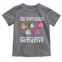 When Someone Attacks One Party Member D20 Dice LGBTQ Ally Toddler T Shirt - Wonder Print Shop