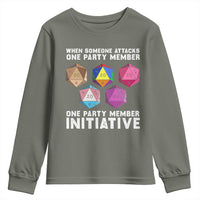 When Someone Attacks One Party Member D20 Dice LGBTQ Ally Youth Sweatshirt - Wonder Print Shop