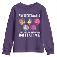 When Someone Attacks One Party Member D20 Dice LGBTQ Ally Youth Sweatshirt - Wonder Print Shop