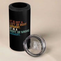 Retro Cory Booker Quotes 4 in 1 Can Cooler Tumbler This is a Right or Wrong Moment Subtle FDT - Wonder Print Shop