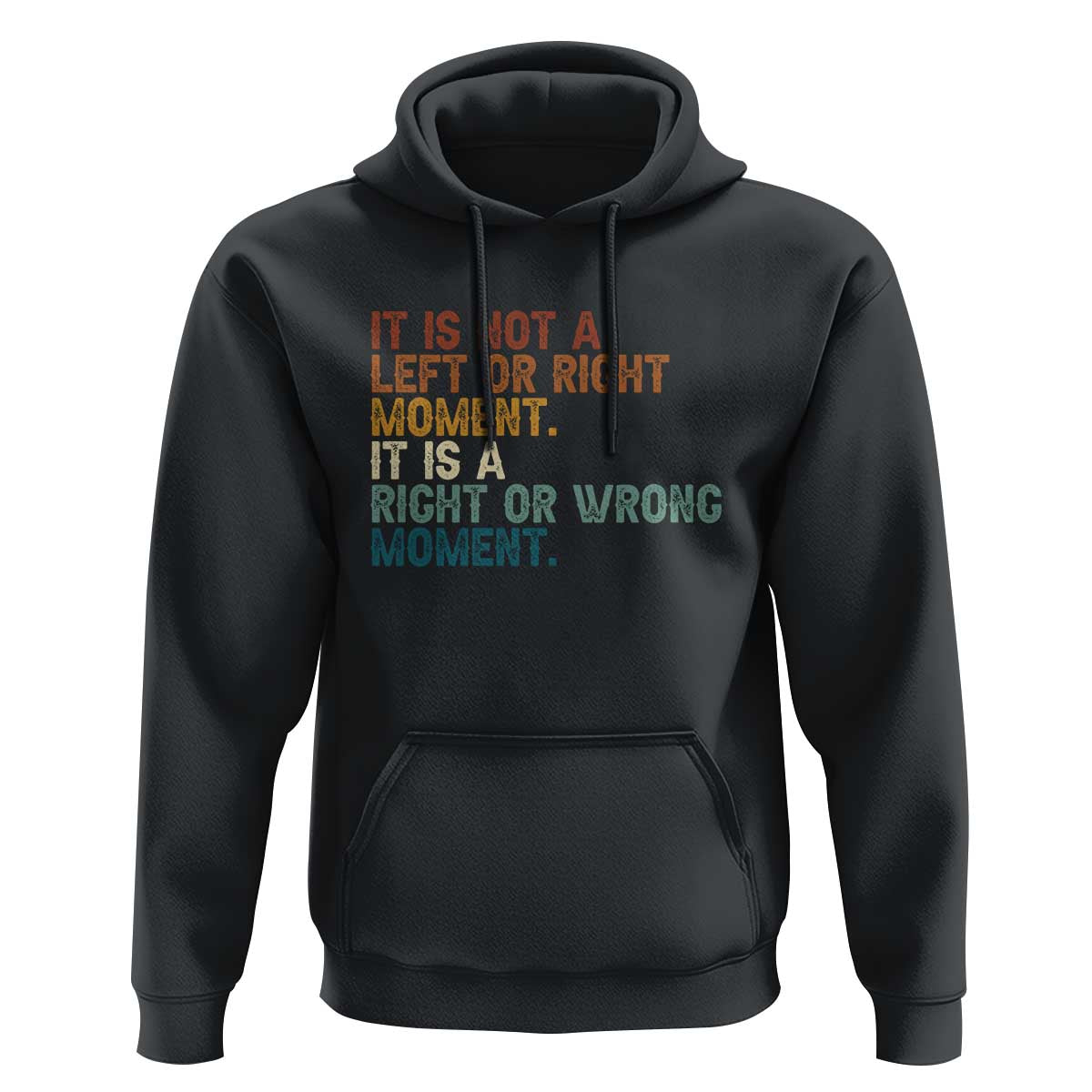 Retro Cory Booker Quotes Hoodie This is a Right or Wrong Moment Subtle FDT - Wonder Print Shop