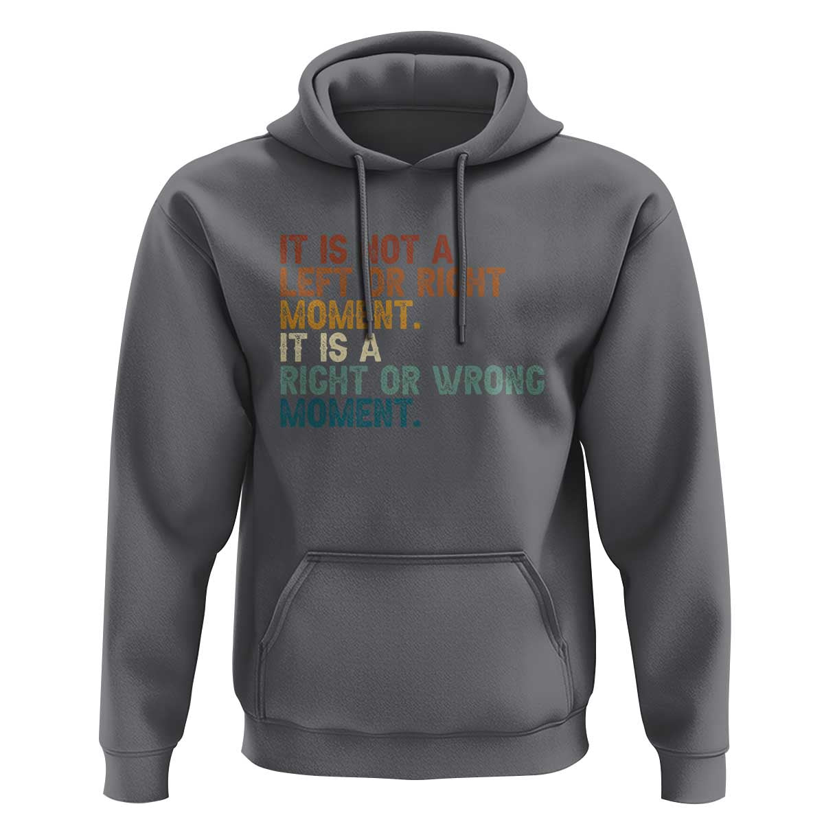 Retro Cory Booker Quotes Hoodie This is a Right or Wrong Moment Subtle FDT - Wonder Print Shop