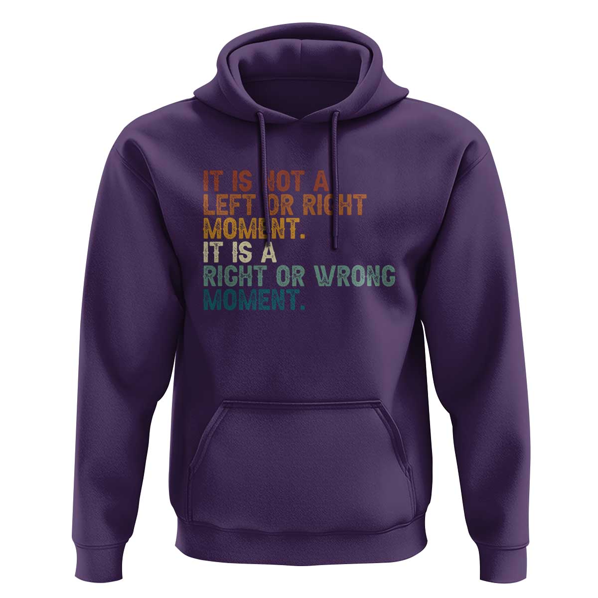Retro Cory Booker Quotes Hoodie This is a Right or Wrong Moment Subtle FDT - Wonder Print Shop