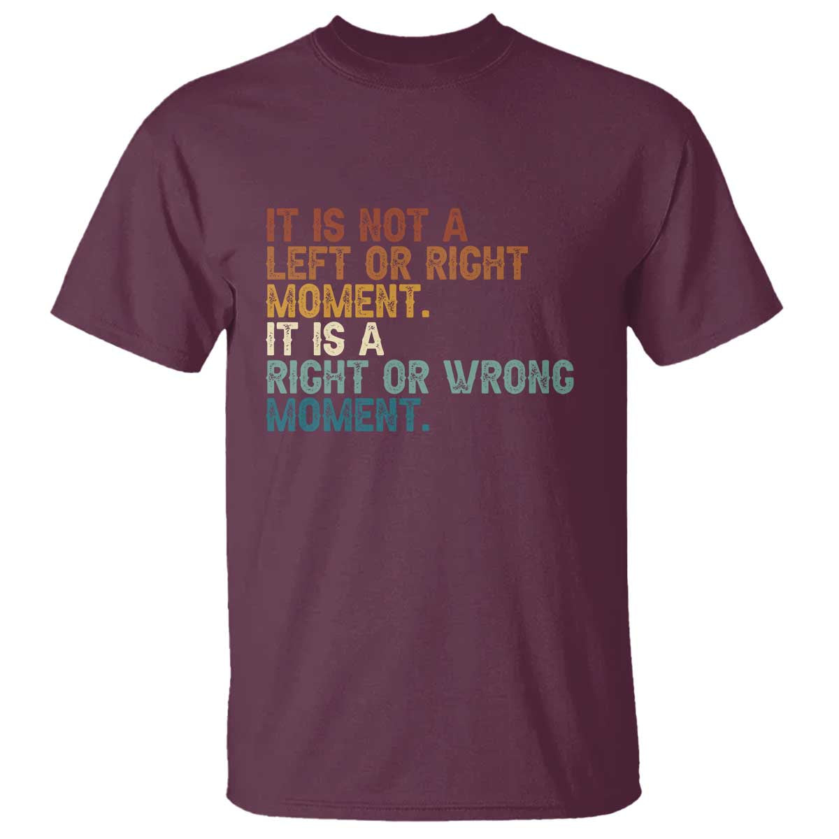 Retro Cory Booker Quotes T Shirt This is a Right or Wrong Moment Subtle FDT - Wonder Print Shop
