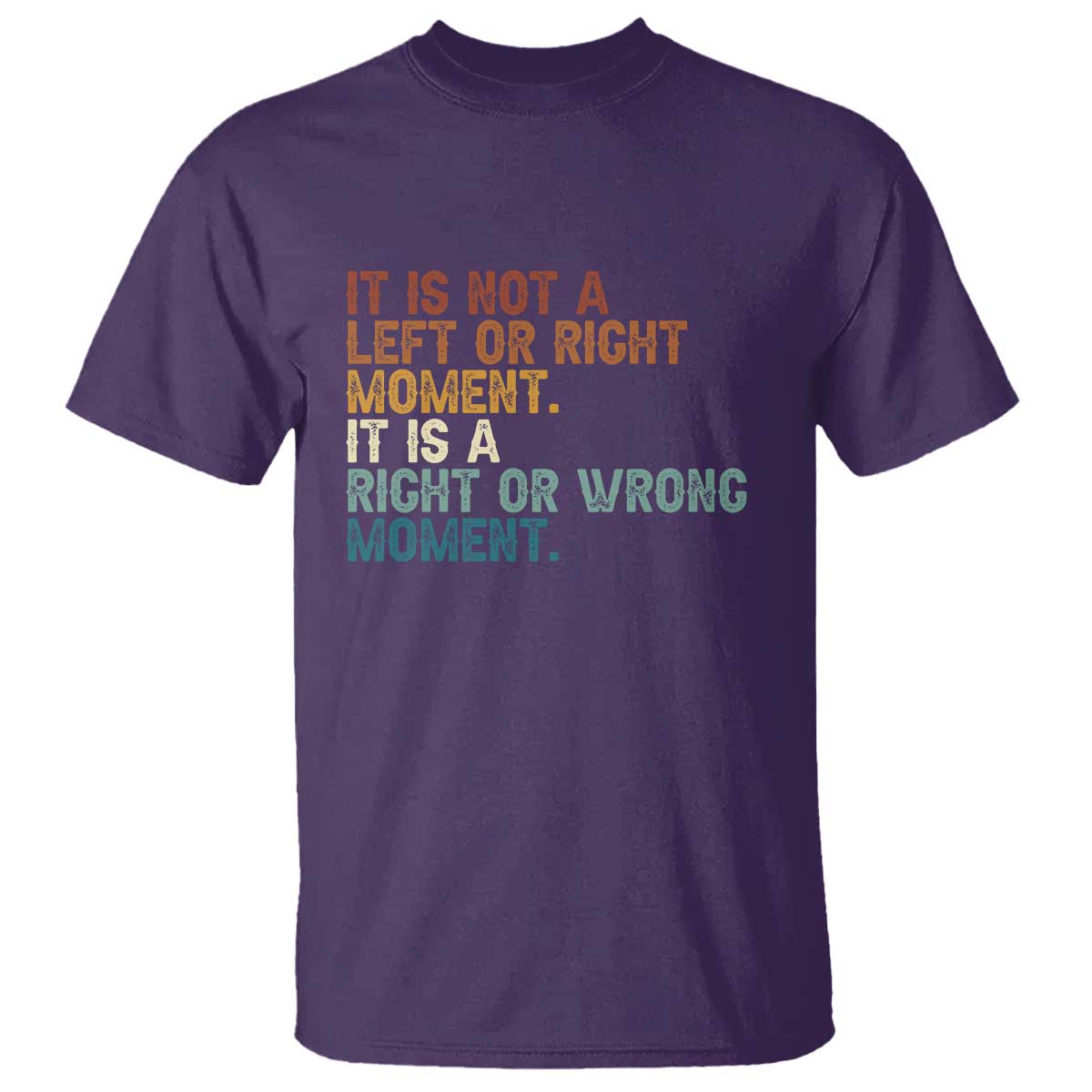 Retro Cory Booker Quotes T Shirt This is a Right or Wrong Moment Subtle FDT - Wonder Print Shop