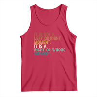 Retro Cory Booker Quotes Tank Top This is a Right or Wrong Moment Subtle FDT - Wonder Print Shop