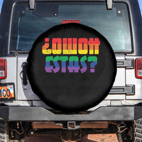 Como Estas Spare Tire Cover Funny Spanish LGBT Pride Latinx Retro Queer Inclusive Gift - Wonder Print Shop