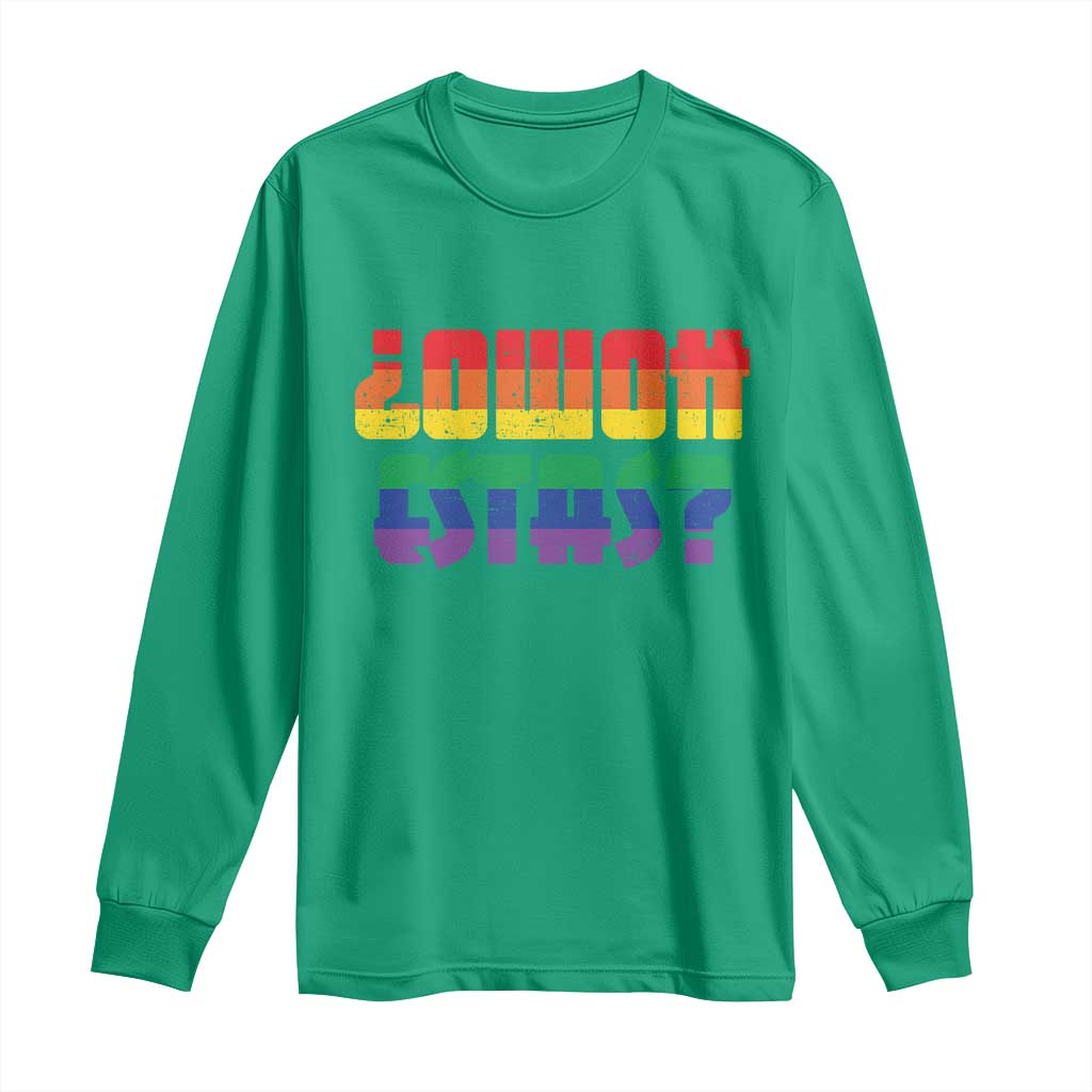 Como Estas Long Sleeve Shirt Funny Spanish LGBT Pride Latinx Retro Queer Inclusive Gift - Wonder Print Shop