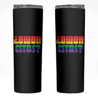 Como Estas Skinny Tumbler Funny Spanish LGBT Pride Latinx Retro Queer Inclusive Gift - Wonder Print Shop