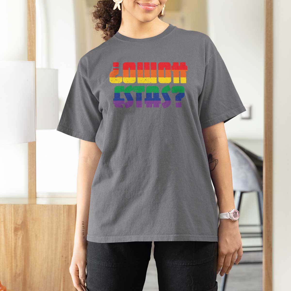 Como Estas T Shirt For Women Funny Spanish LGBT Pride Latinx Retro Queer Inclusive Gift - Wonder Print Shop
