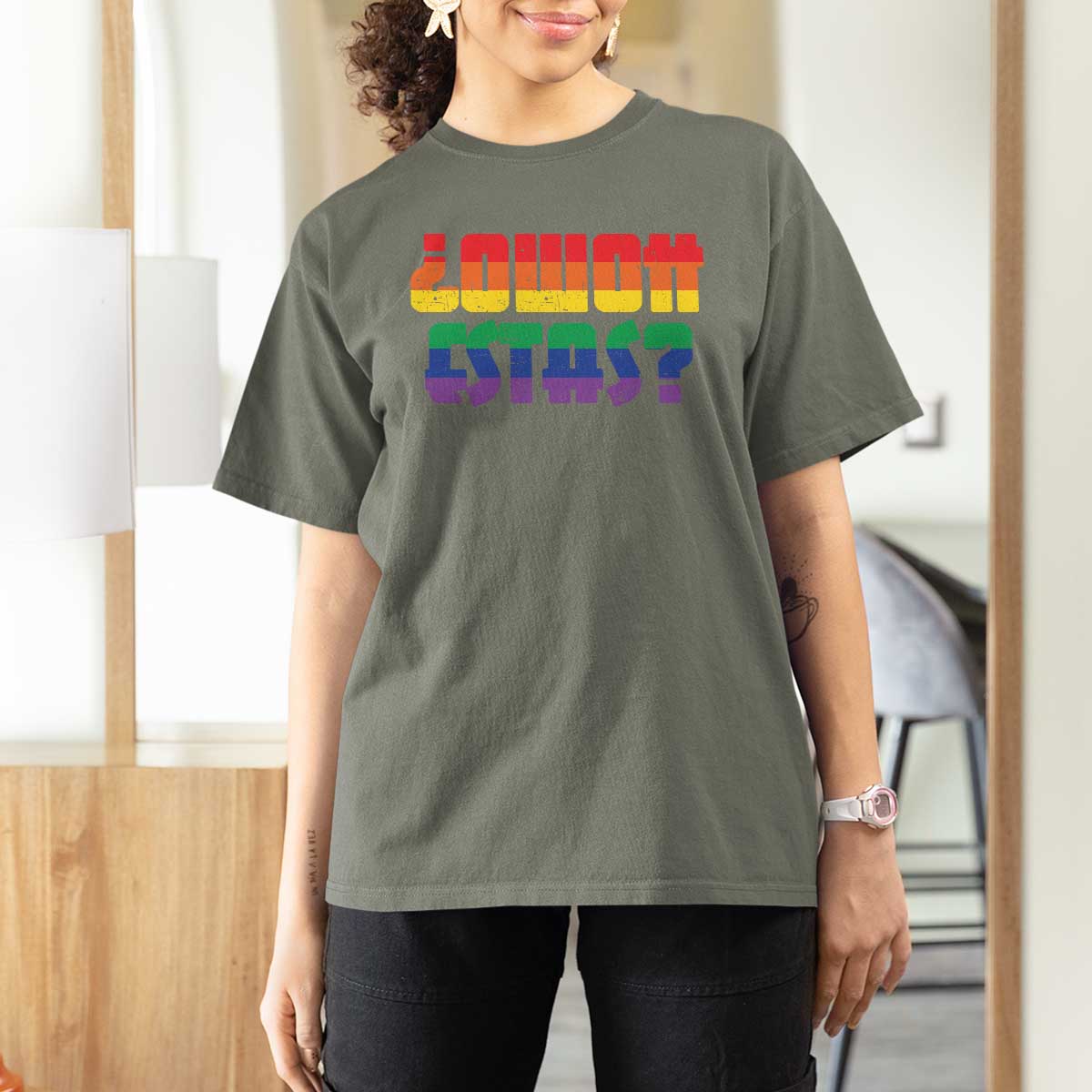 Como Estas T Shirt For Women Funny Spanish LGBT Pride Latinx Retro Queer Inclusive Gift - Wonder Print Shop