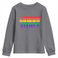 Como Estas Youth Sweatshirt Funny Spanish LGBT Pride Latinx Retro Queer Inclusive Gift - Wonder Print Shop