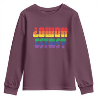 Como Estas Youth Sweatshirt Funny Spanish LGBT Pride Latinx Retro Queer Inclusive Gift - Wonder Print Shop