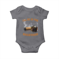 Funny Cigar Bourbon Lovers Baby Onesie I'll Be In The Backyard - Wonder Print Shop