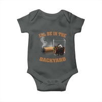 Funny Cigar Bourbon Lovers Baby Onesie I'll Be In The Backyard - Wonder Print Shop