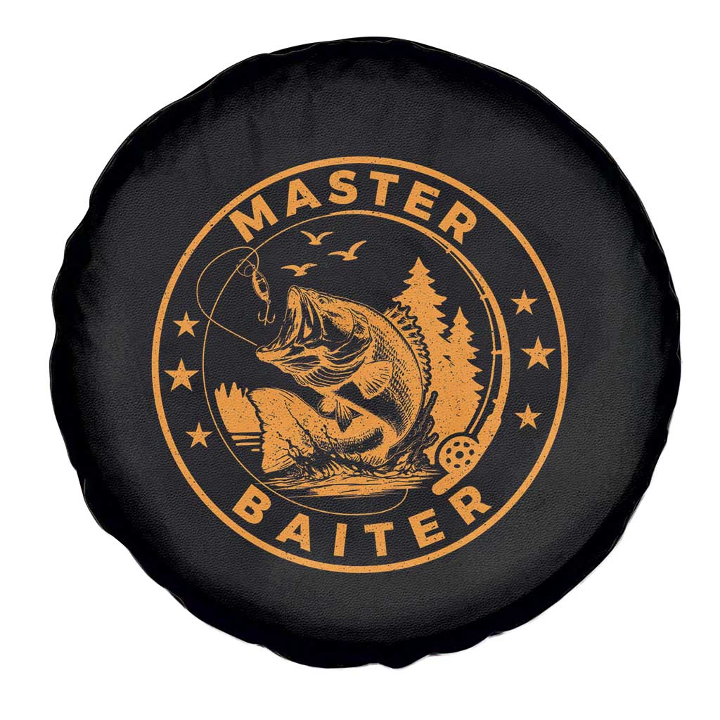 Master Baiter Spare Tire Cover Retro Bass Fishing Funny Fisher Fish Fisherman - Wonder Print Shop