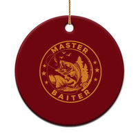 Master Baiter Ceramic Ornament Retro Bass Fishing Funny Fisher Fish Fisherman - Wonder Print Shop