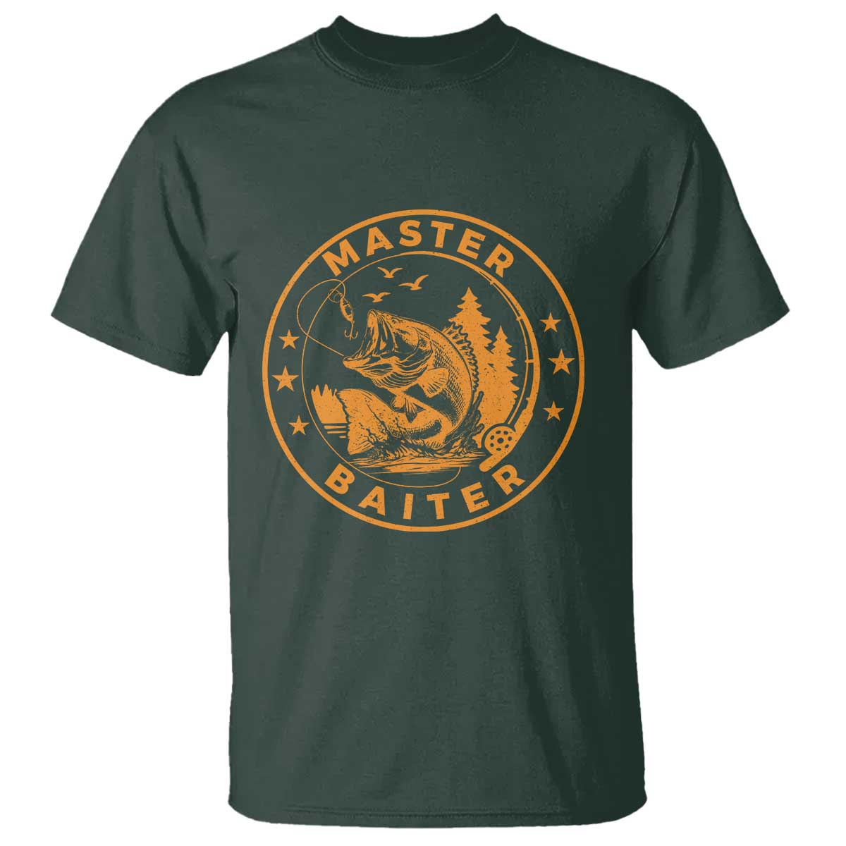Master Baiter T Shirt Retro Bass Fishing Funny Fisher Fish Fisherman - Wonder Print Shop