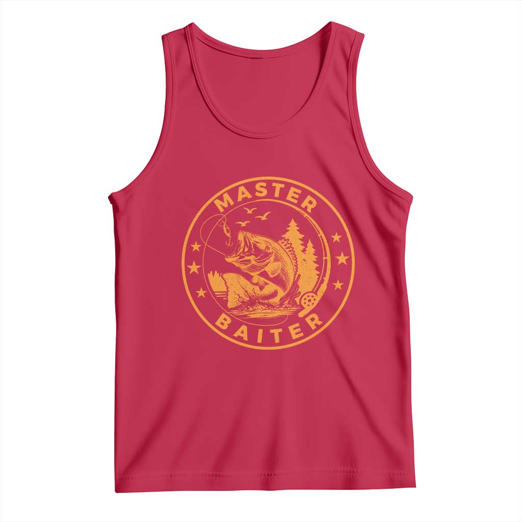 Master Baiter Tank Top Retro Bass Fishing Funny Fisher Fish Fisherman - Wonder Print Shop