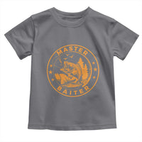 Master Baiter Toddler T Shirt Retro Bass Fishing Funny Fisher Fish Fisherman - Wonder Print Shop